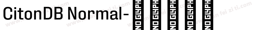 CitonDB Normal字体转换